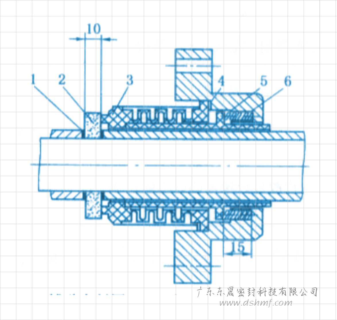 耐腐蝕內流四氟橡膠密封件的結構平面圖