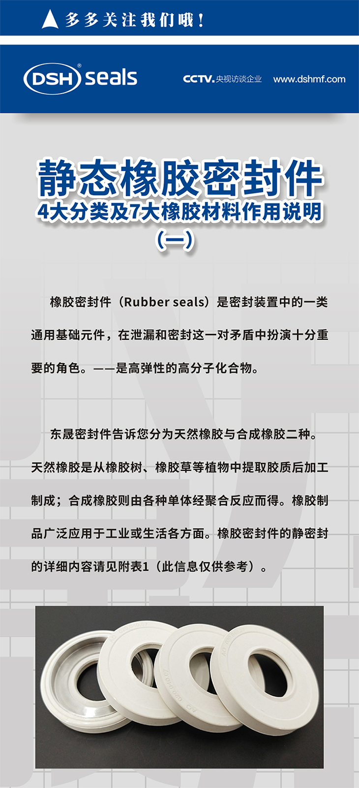 靜態(tài)橡膠密封件的4大分類及7大橡膠材料作用說(shuō)明（一）
