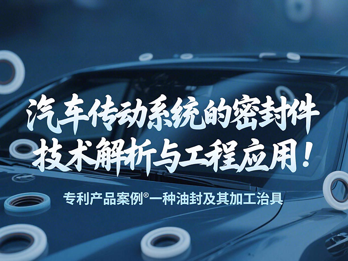 專利產(chǎn)品案例 ? 一種油封及其加工治具：汽車傳動系統(tǒng)的密封件技術(shù)解析與工程應(yīng)用！