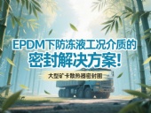 大型礦卡散熱器密封圈 ? EPDM下防凍液工況介質(zhì)的密封解決方案!
