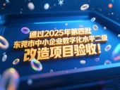 喜訊!東晟密封件成功通過2025年第四批東莞市中小企業數字化水平二級改造項目驗收!